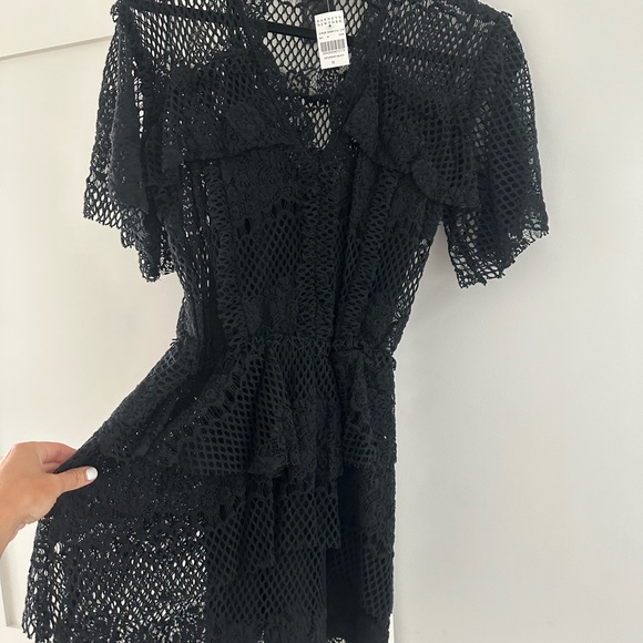 IRO PENNY LACE V-NECK MINI DRESS - Picture 3 of 4